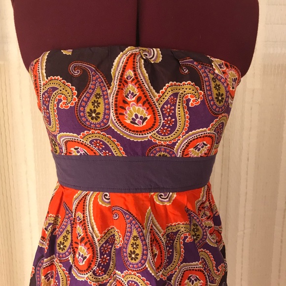 Paisley Strapless Dress - Picture 2 of 5